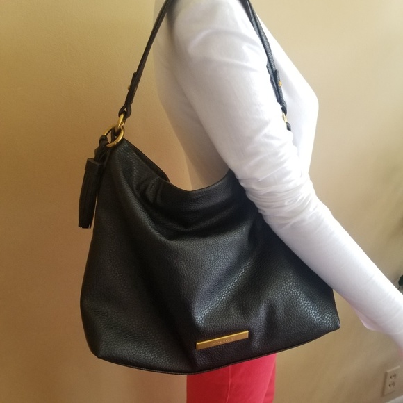 Anne Klein Handbags - Anne Klein hobo. Black with gold trim